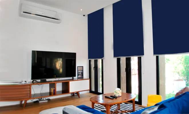 cortinas blackout blue